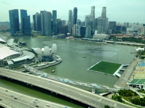 View from the Singapore Flyer